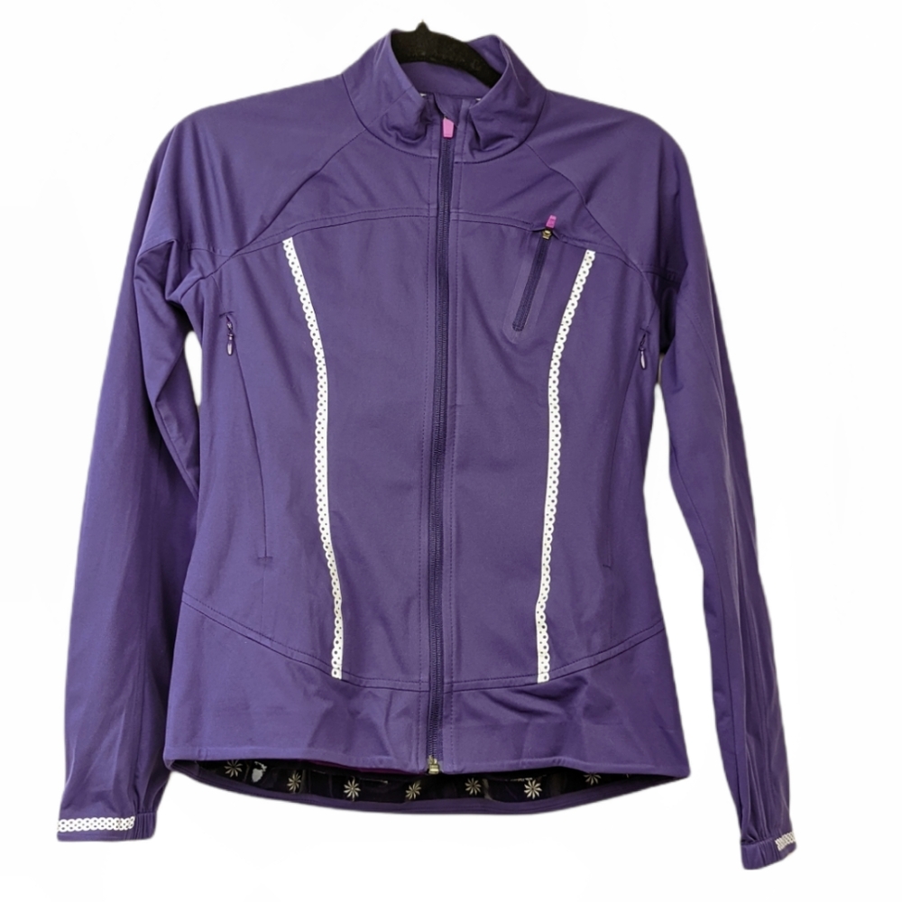 Athleta Queen of Mountain Jacket Packable Windbreaker in Nightshade Purple